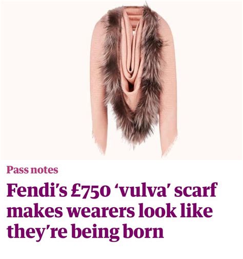 maglia fendi vulva indossatrice|This scarf looks like a vagina, which is fine, I guess .